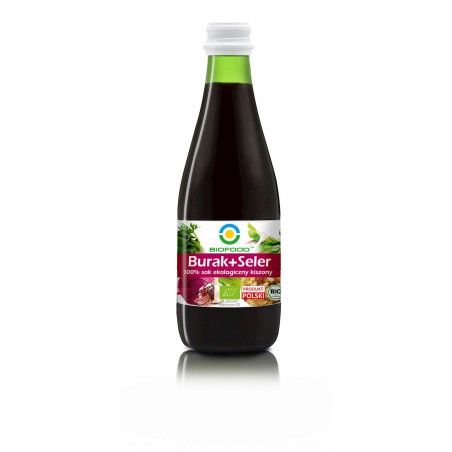 SOK Z BURAKÓW I SELERÓW KISZONYCH NFC BEZGLUTENOWY BIO 300 ml - BIO FOOD