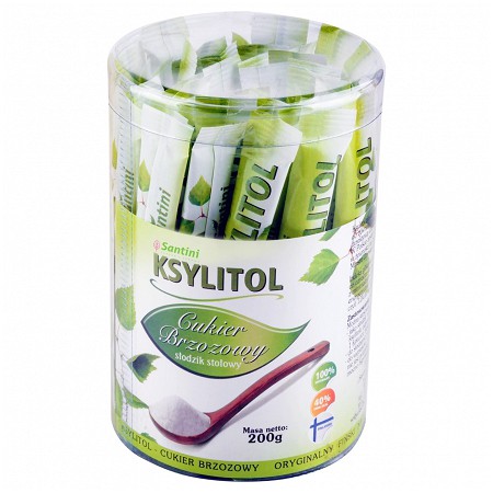 KSYLITOL W SASZETKACH (40 x 5 g) 200 g - SANTINI