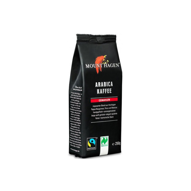 KAWA MIELONA ARABICA 100 % FAIR TRADE BIO 250 g - MOUNT HAGEN