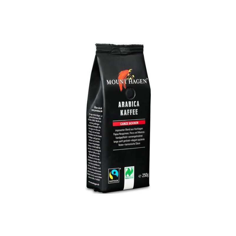 KAWA ZIARNISTA ARABICA 100 % FAIR TRADE BIO 250 g - MOUNT HAGEN