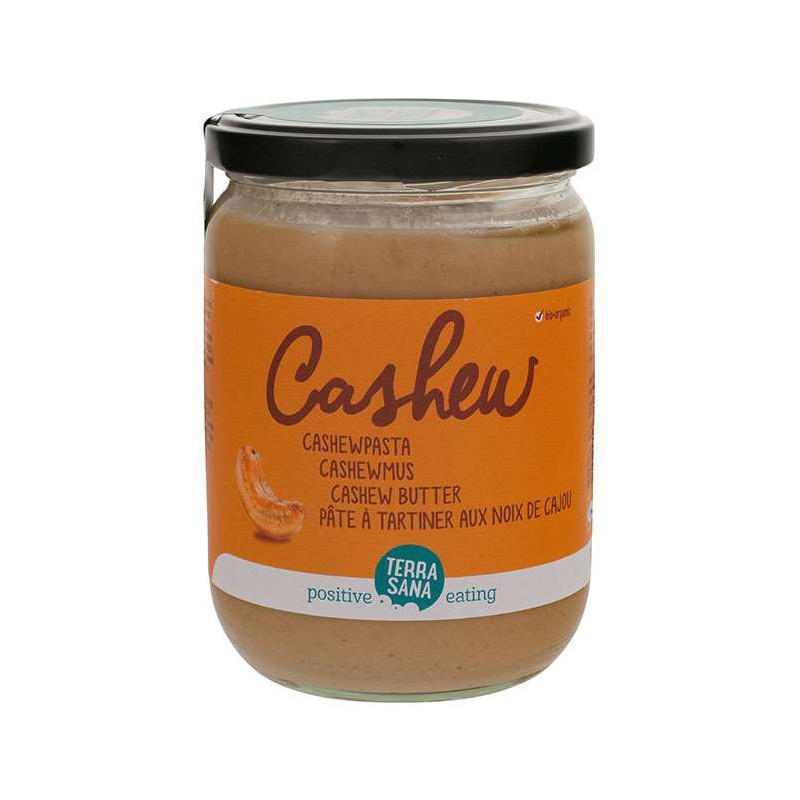 KREM Z PRAŻONYCH ORZECHÓW NERKOWCA BIO 500 g - TERRASANA