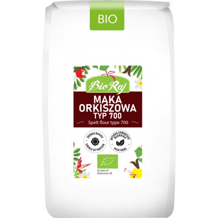 MĄKA ORKISZOWA TYP 700 BIO 1 kg - BIO RAJ