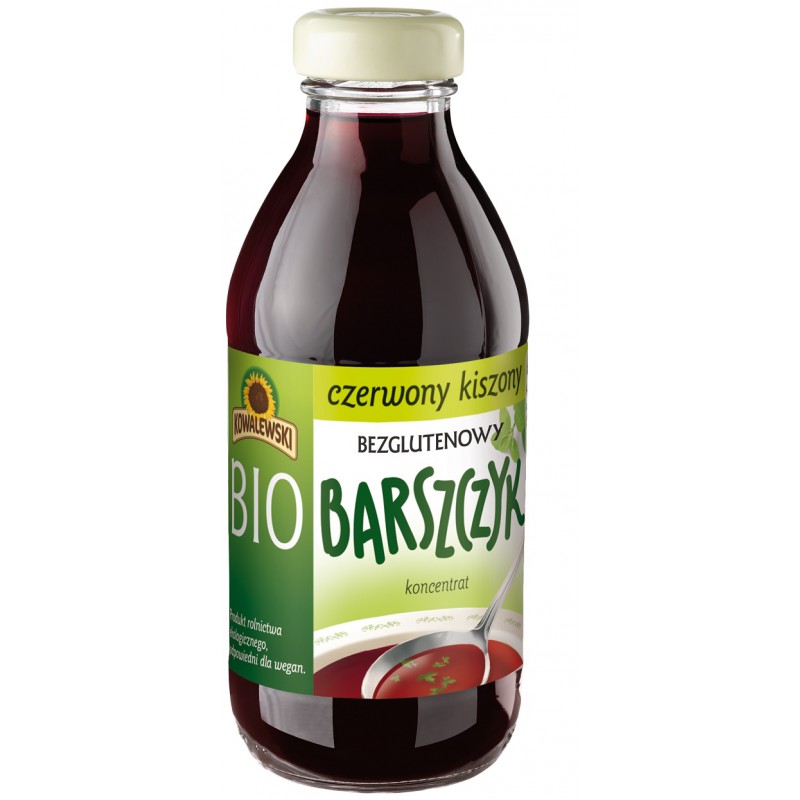 BARSZCZ CZERWONY KISZONY BEZGLUTENOWY KONCENTRAT BIO 320 ml - KOWALEWSKI