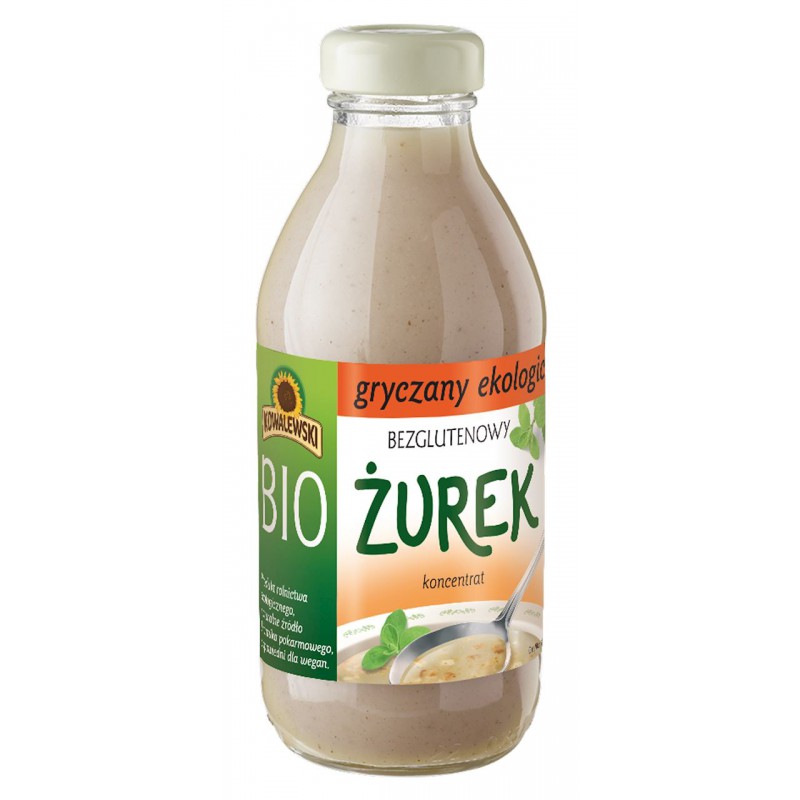 ŻUREK GRYCZANY BEZGLUTENOWY KONCENTRAT BIO 320 ml - KOWALEWSKI