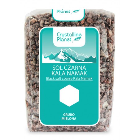 SÓL CZARNA KALA NAMAK GRUBO MIELONA 600 g - CRYSTALLINE PLANET