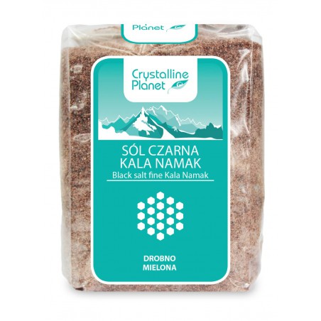 SÓL CZARNA KALA NAMAK DROBNO MIELONA 600 g - CRYSTALLINE PLANET