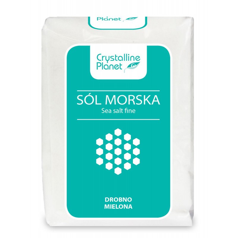 SÓL MORSKA DROBNO MIELONA 600 g - CRYSTALLINE PLANET