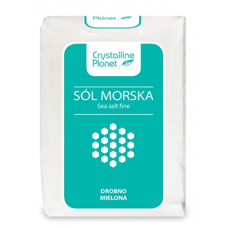 SÓL MORSKA DROBNO MIELONA 600 g - CRYSTALLINE PLANET