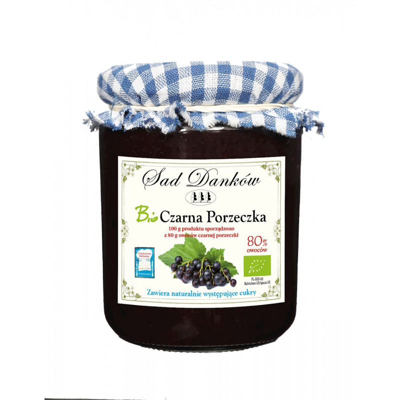 CZARNA PORZECZKA 80 % BIO 260 g - SAD DANKÓW