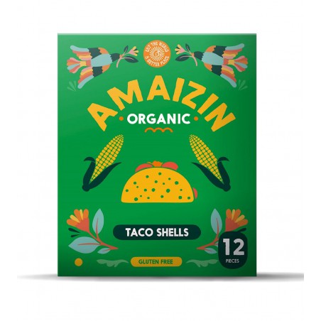 MUSZLE TACO BEZGLUTENOWE BIO 150 g (12 szt.) - AMAIZIN