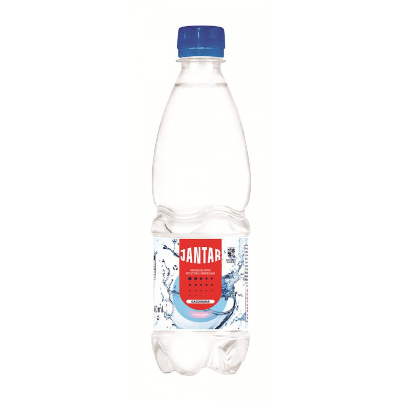 WODA ŹRÓDLANA ŚREDNIOZMINERALIZOWANA GAZOWANA 500 ml - JANTAR