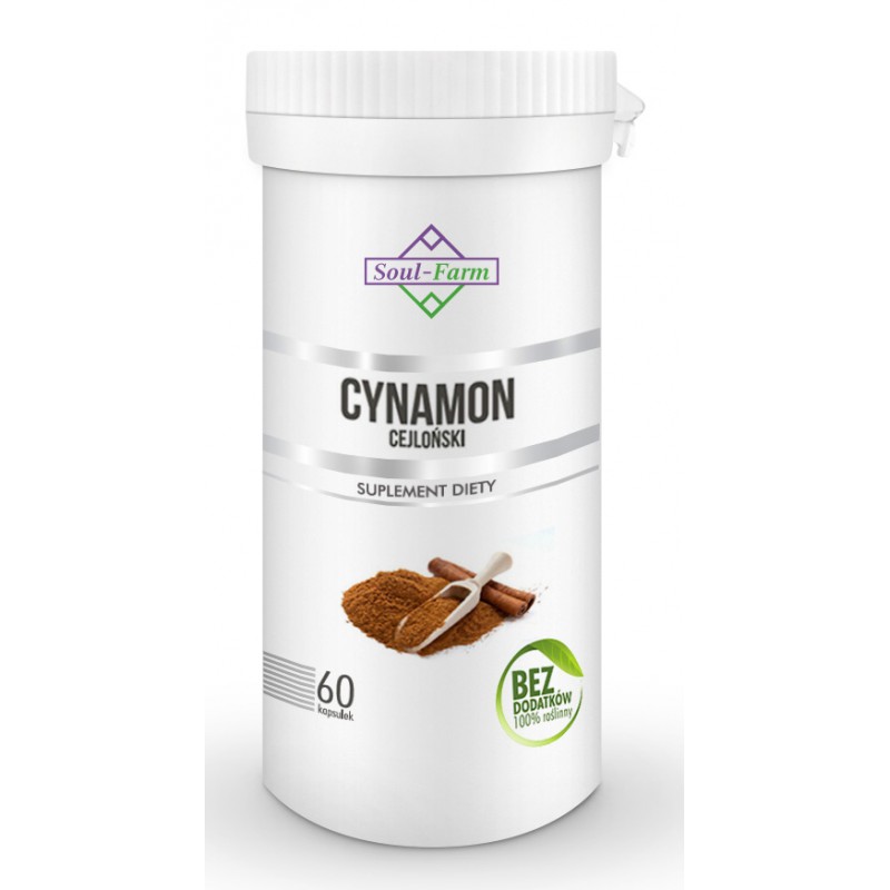 CYNAMON CEJLOŃSKI EKSTRAKT 60 KAPSUŁEK (400 mg) - SOUL FARM