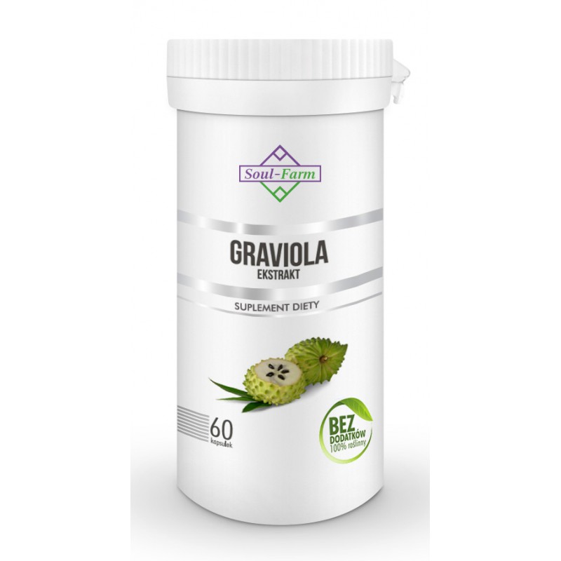 GRAVIOLA EKSTRAKT 60 KAPSUŁEK (550 mg) - SOUL FARM