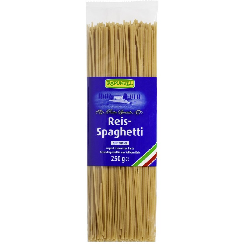MAKARON (RYŻOWY RAZOWY) SPAGHETTI BEZGLUTENOWY BIO 250 g - RAPUNZEL