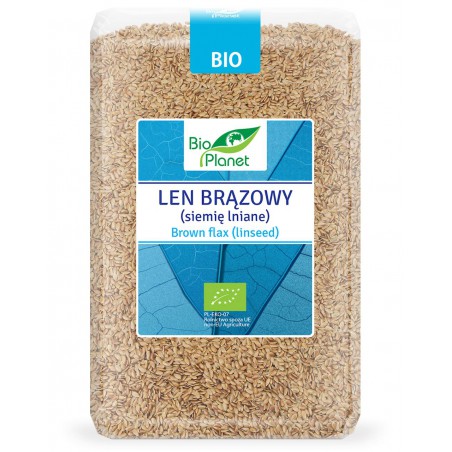 LEN BRĄZOWY (SIEMIĘ LNIANE) BIO 2 kg - BIO PLANET