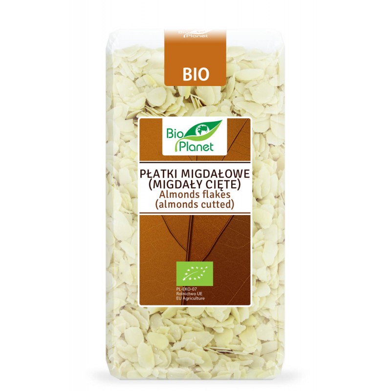 PŁATKI MIGDAŁOWE (MIGDAŁY CIĘTE) BIO 300 g - BIO PLANET