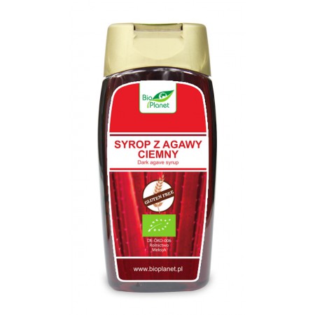 SYROP Z AGAWY CIEMNY BEZGLUTENOWY BIO 350 g (250 ml) - BIO PLANET