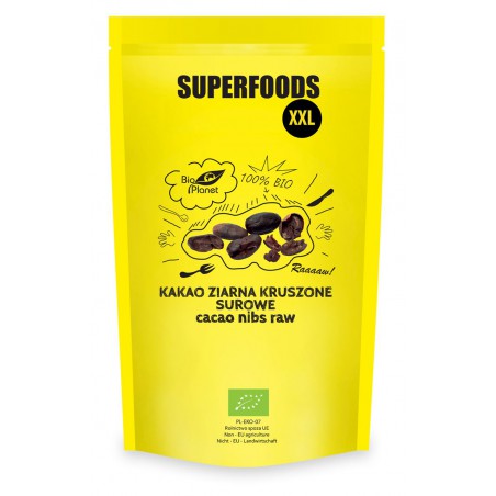 KAKAO ZIARNA KRUSZONE SUROWE BIO 600 g - BIO PLANET