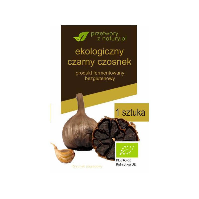 CZARNY CZOSNEK BEZGLUTENOWY BIO (1 szt.) - PRZETWORY Z NATURY