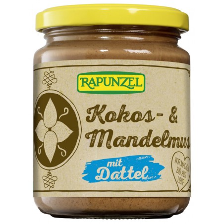 KREM KOKOSOWO - MIGDAŁOWY Z DAKTYLAMI BIO 250 g - RAPUNZEL