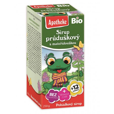 SYROP DLA DZIECI Z TYMIANKU I DZIKIEJ RÓŻY BIO 250 g - APOTHEKE