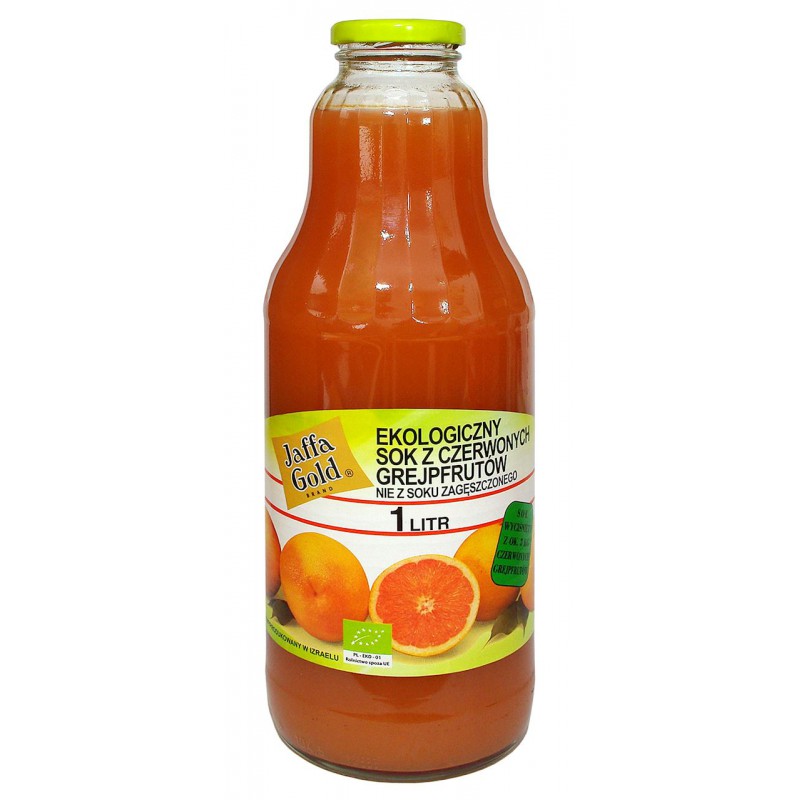 SOK Z CZERWONYCH GREJPFRUTÓW BIO 1 L - JAFFA GOLD