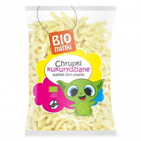 CHRUPKI KUKURYDZIANE BEZGLUTENOWE BIO 150 g - BIOMINKI