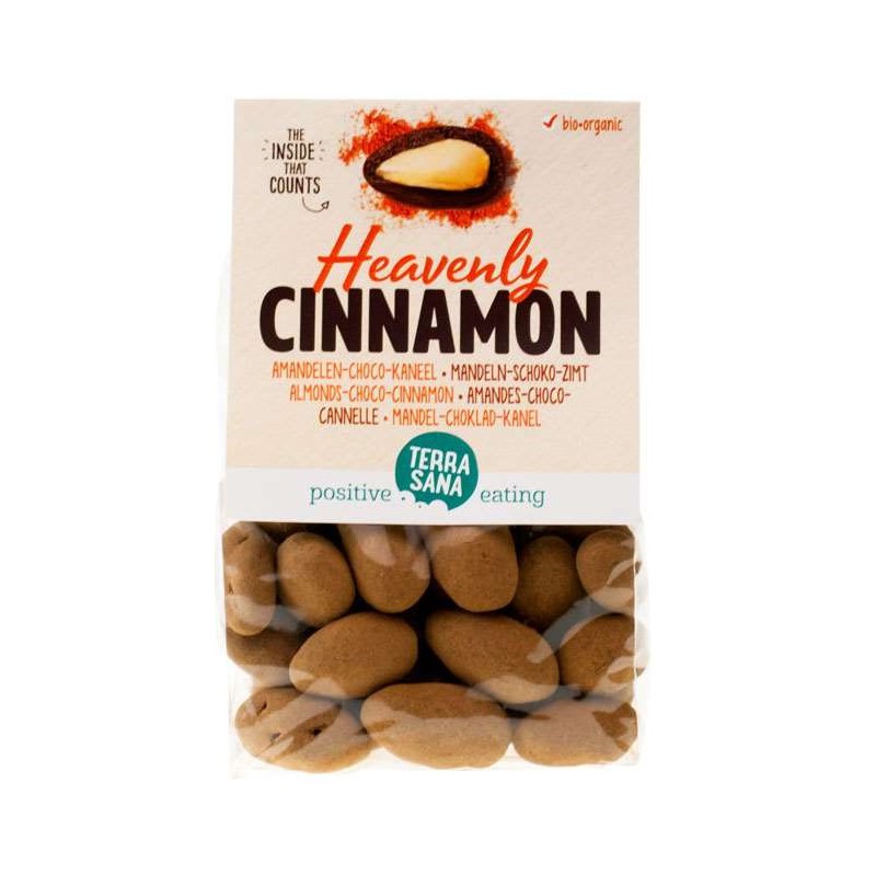 MIGDAŁY W CZEKOLADZIE MLECZNEJ I CYNAMONIE BIO 150 g - TERRASANA