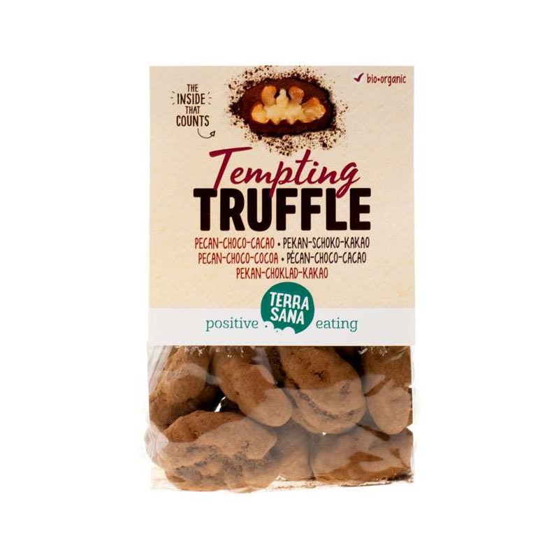 ORZECHY PEKAN W CZEKOLADZIE MLECZNEJ I KAKAO BIO 100 g - TERRASANA