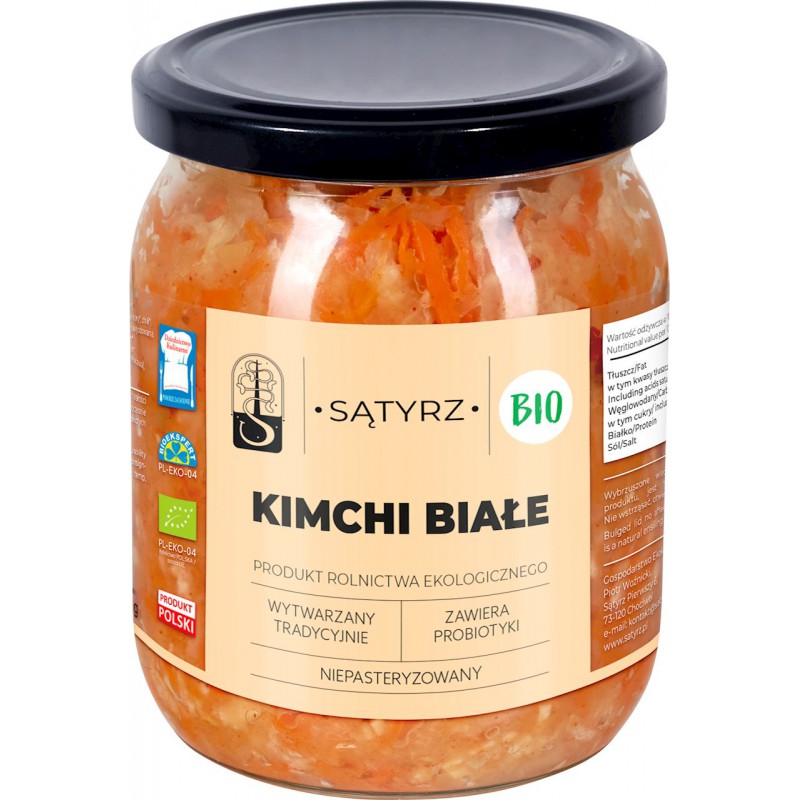 KIMCHI BIAŁE BIO 450 g - SĄTYRZ