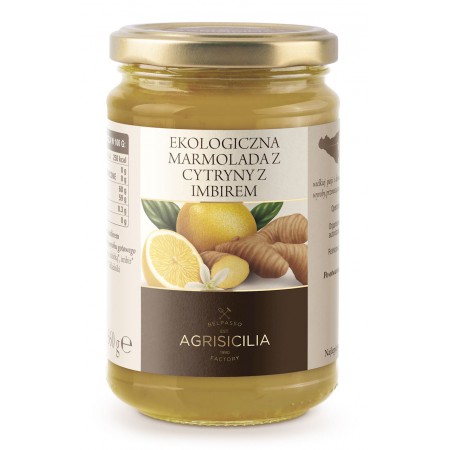MARMOLADA Z CYTRYN Z IMBIREM BIO 360 g - AGRISICILIA