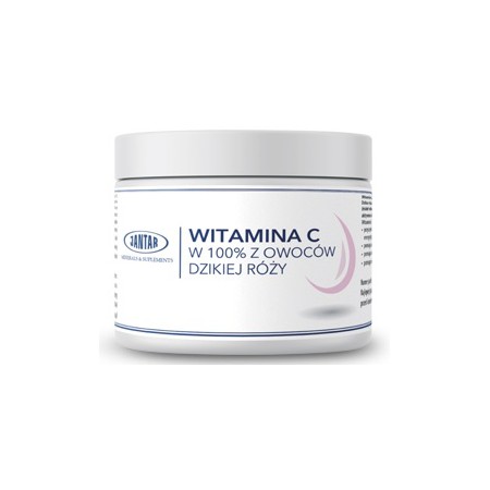 WITAMINA C Z DZIKIEJ RÓŻY W PROSZKU (2000 mg) 300 g - JANTAR