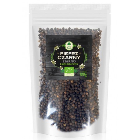 PIEPRZ CZARNY ZIARNO (UZUPEŁNIENIE) BIO 180 g - DARY NATURY