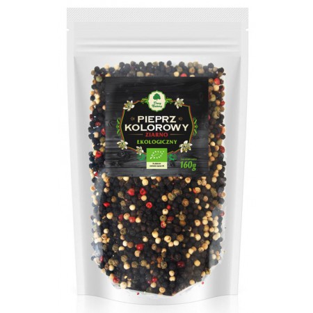 PIEPRZ KOLOROWY ZIARNO (UZUPEŁNIENIE) BIO 160 g - DARY NATURY