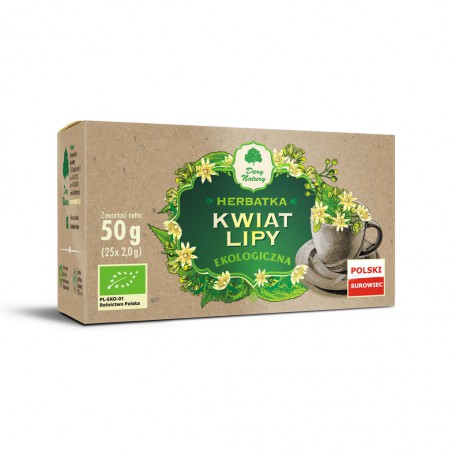 HERBATKA Z KWIATU LIPY BIO (25 x 2 g) 50 g - DARY NATURY