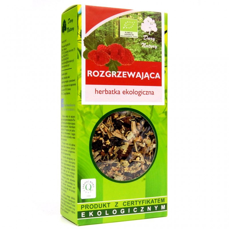 HERBATKA ROZGRZEWAJĄCA BIO 50 g - DARY NATURY