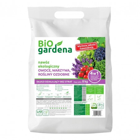 NAWÓZ DO OWOCÓW, WARZYW, ROŚLIN OZDOBNYCH ECO 8 kg - BIO GARDENA