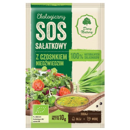 SOS SAŁATKOWY Z CZOSNKIEM NIEDŹWIEDZIM BIO 10 g - DARY NATURY