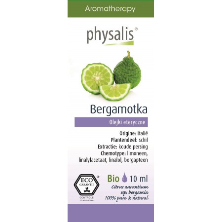 OLEJEK ETERYCZNY BERGAMOTKA (BERGAMOTE) ECO 10 ml - PHYSALIS
