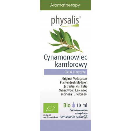 OLEJEK ETERYCZNY CYNAMONOWIEC KAMFOROWY (RAVINTSARA) BIO 10 ml - PHYSALIS