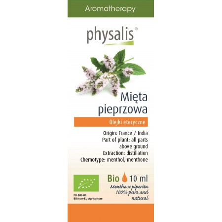 OLEJEK ETERYCZNY MIĘTA PIEPRZOWA (PEPERMUNT) BIO 10 ml - PHYSALIS