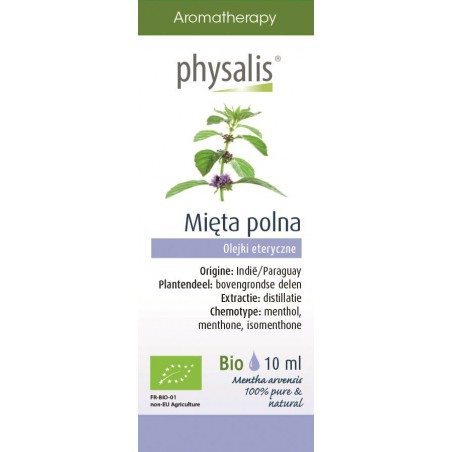 OLEJEK ETERYCZNY MIĘTA POLNA (AKKERMUNT) BIO 10 ml - PHYSALIS