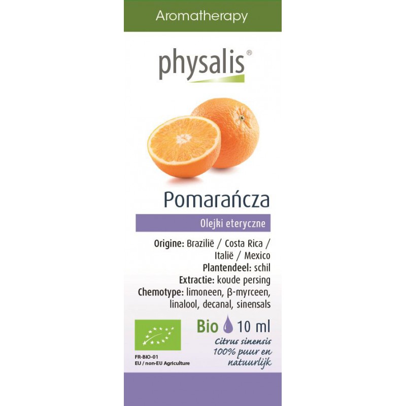 OLEJEK ETERYCZNY POMARAŃCZA CHIŃSKA (SINAASAPPEL) BIO 10 ml - PHYSALIS