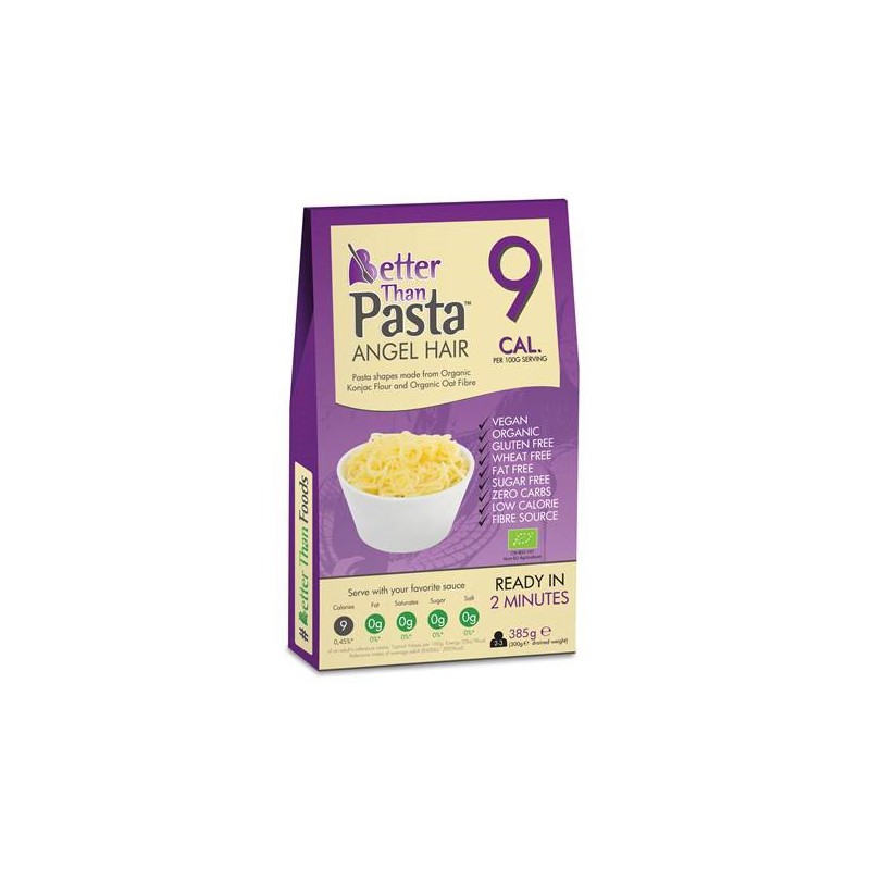 MAKARON (KONJAC TYPU NOODLE ANGEL HAIR) BEZGLUTENOWY BIO 385 g - BETTER THAN FOODS