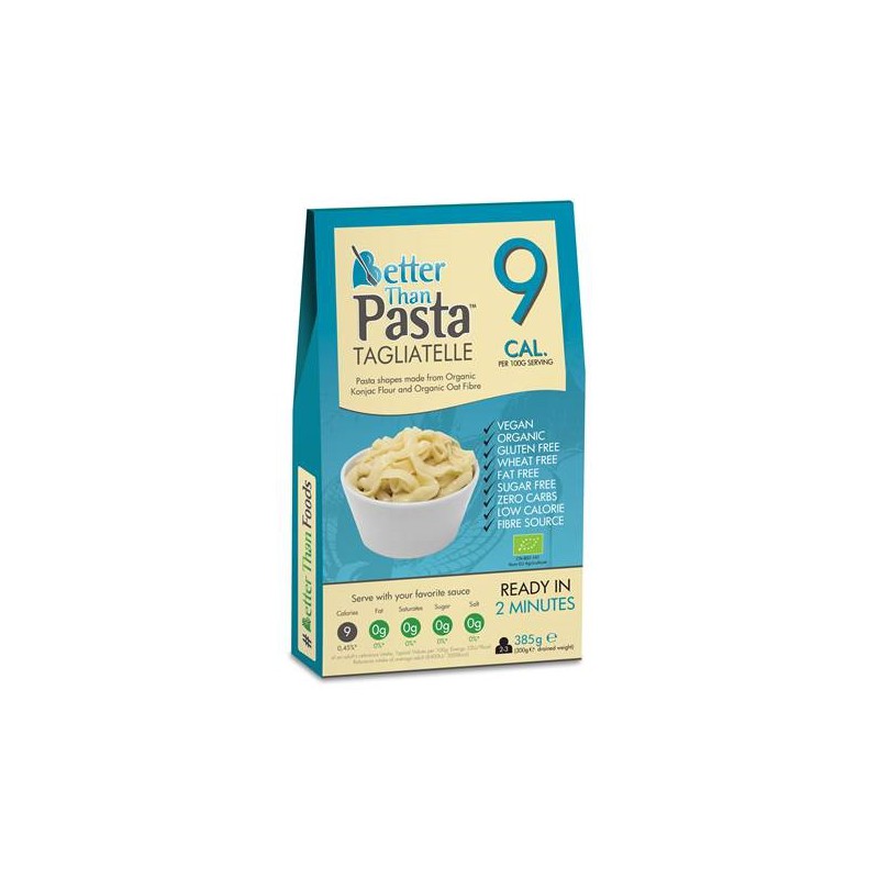 MAKARON (KONJAC TYPU NOODLE TAGLIATELLE) BEZGLUTENOWY BIO 385 g - BETTER THAN FOODS