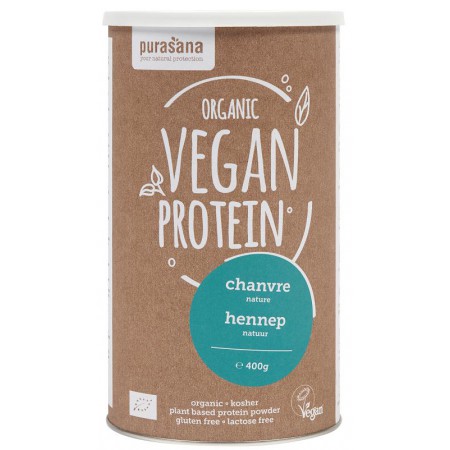 BIAŁKO KONOPNE BEZGLUTENOWE BIO 400 g - PURASANA