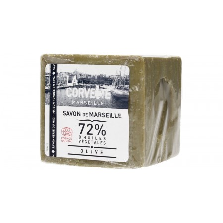 MYDŁO MARSYLSKIE W KOSTCE OLIWKOWE ECO 300 g - LA CORVETTE