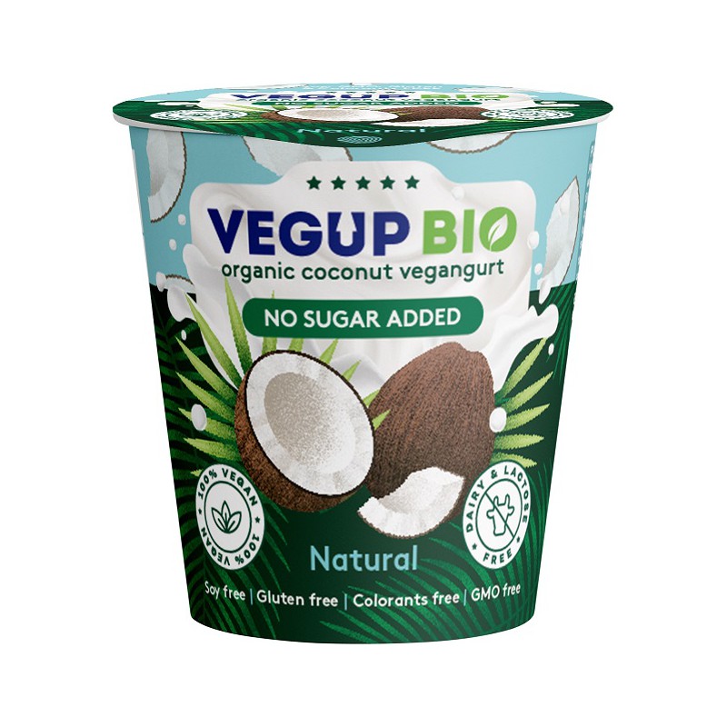 PRODUKT KOKOSOWY NATURALNY BEZ DODATKU CUKRÓW BEZGLUTENOWY BIO 140 g - VEGUP BIO