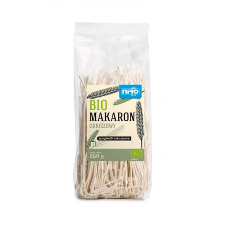 MAKARON (ORKISZOWY) SPAGHETTI LUKSUSOWY BIO 250 g - NIRO