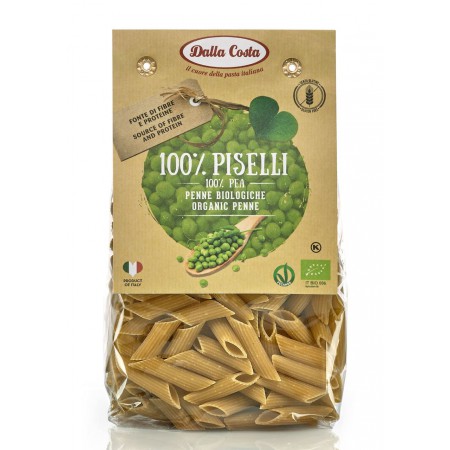 MAKARON (Z GROSZKU ZIELONEGO) PENNE BEZGLUTENOWY BIO 250 g - DALLA COSTA